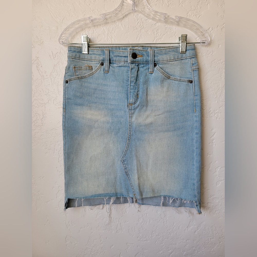 Light Blue Denim Skirt
